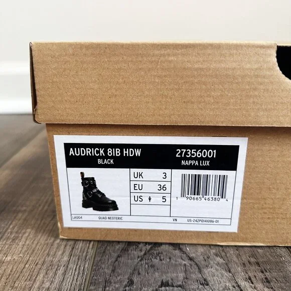 Dr. Martens Quad Neoteric Audrick Hardware Boots Leather Platform Nappa Lux US 5 - Picture 16 of 16